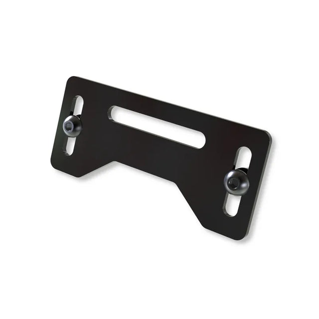 Halteplatte für Kennzeichenbeleuchtung Highsider Pro schwarz, Langloch 59,5 mm