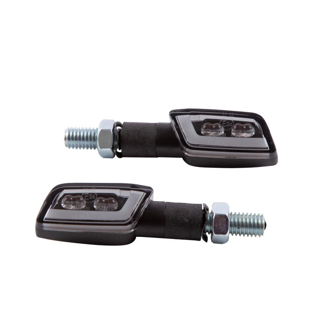 LED-Blinker Paar Highsider Formula-TS schwarz, Getönt, M8, E-geprüft, 12V/4,8W
