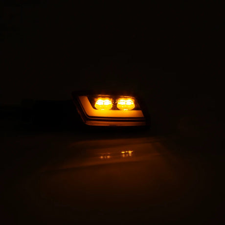 LED-Blinker mit Positionslicht Highsider Formula-TS 2in1 schwarz, E-geprüft