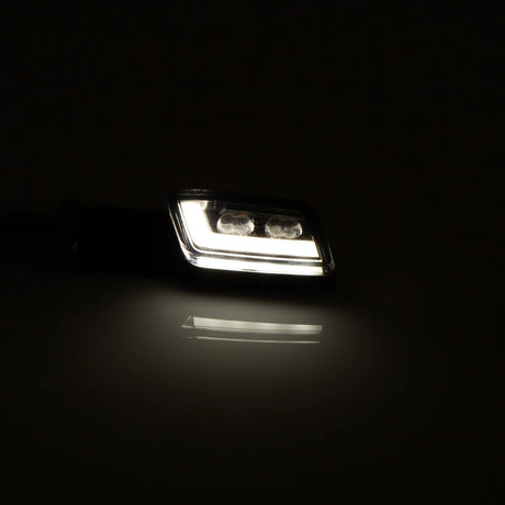 LED-Blinker mit Positionslicht Highsider Formula-TS 2in1 schwarz, E-geprüft