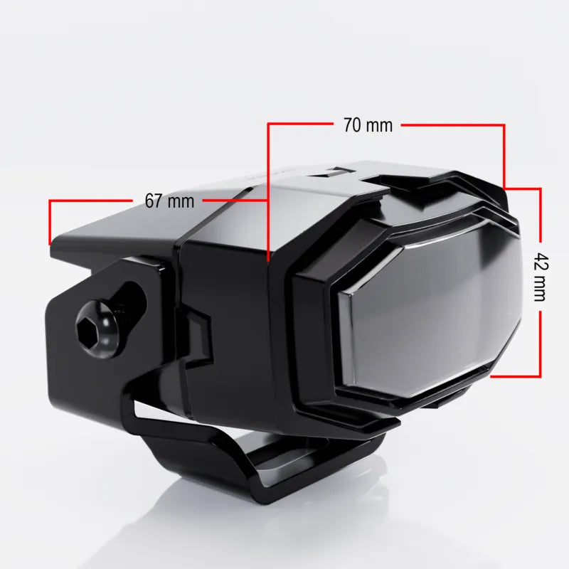 LED-Nebelscheinwerfer Highsider Pro MH24-Fog, Schwarz, Glas Klar, E-geprüft