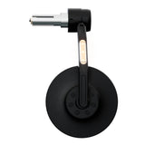Lenkerendenspiegel mit LED Blinker Highsider Pro Conero Black Edition, E-geprüft