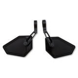 Lenkerendenspiegel Paar Highsider Pro Nova-Race, Schwarz, Aufnahme Ø30 x B12 mm