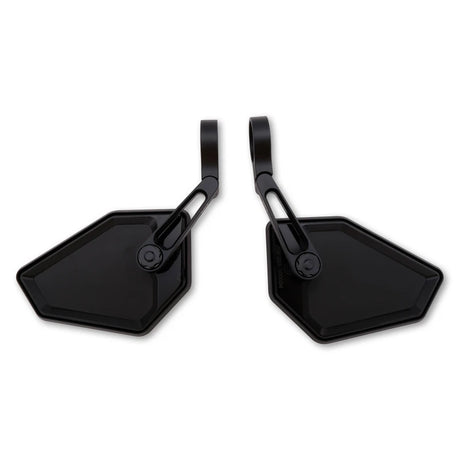 Lenkerendenspiegel Paar Highsider Pro Nova-Race, Schwarz, Aufnahme Ø30 x B12 mm