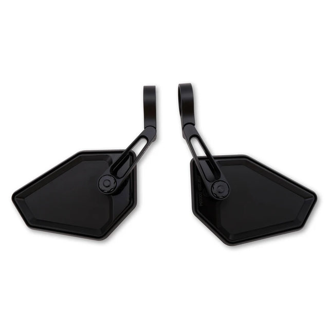 Lenkerendenspiegel Paar Highsider Pro Nova-Race, Schwarz, Aufnahme Ø30 x B12 mm