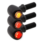 LED Blinker HIGHSIDER Pro Nova mit Rück- & Bremslicht, Schwarz, Getönt