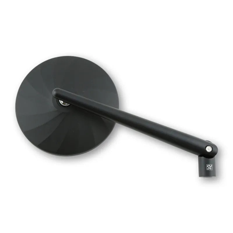 Lenkerspiegel Highsider Smart Ponza, Schwarz, Aluminium, E-geprüft, M10 Gewinde