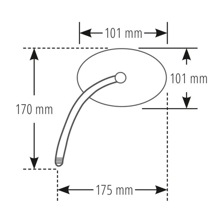 Lenkerspiegel Highsider Smart Ponza, Schwarz, Aluminium, E-geprüft, M10 Gewinde