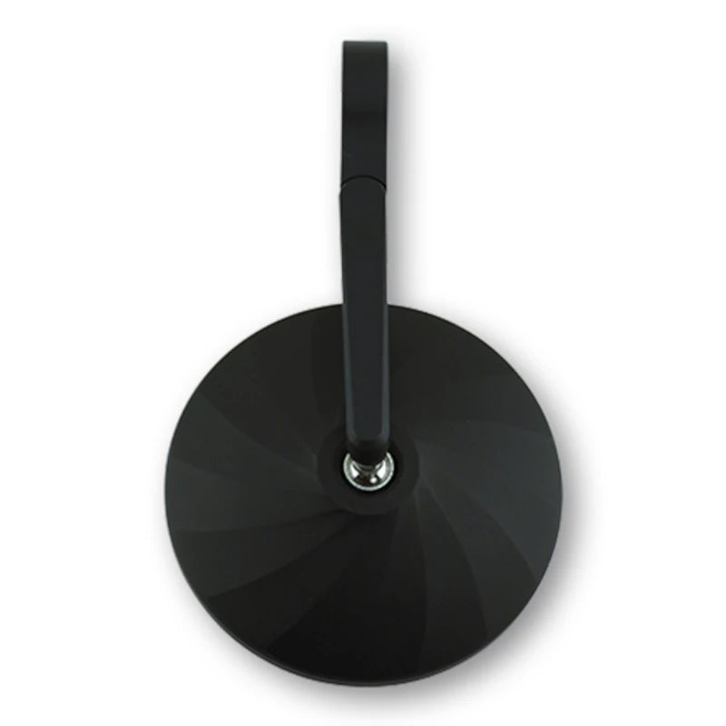 Lenkerendenspiegel Highsider Smart Circula-P, Kurz, Schwarz, Aufnahme Ø30 x B12 mm