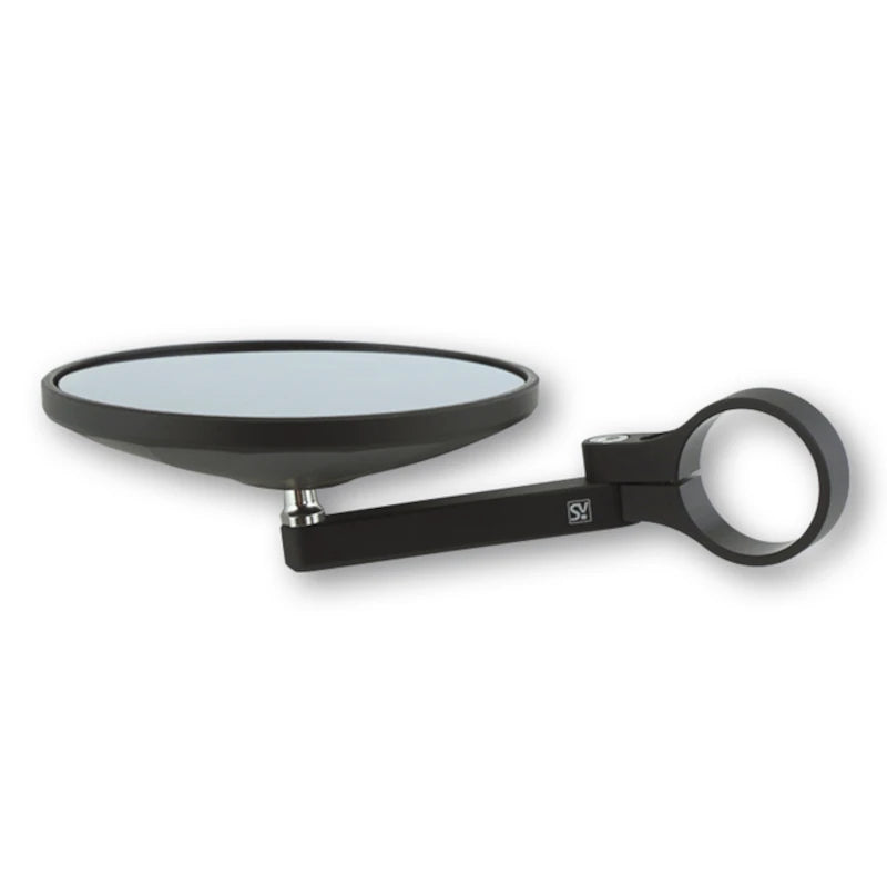 Lenkerendenspiegel Highsider Smart Circula-P, Kurz, Schwarz, Aufnahme Ø30 x B12 mm