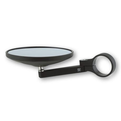 Lenkerendenspiegel Highsider Smart Circula-P, Kurz, Schwarz, Aufnahme Ø30 x B12 mm