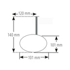 Lenkerendenspiegel Highsider Smart Ponza, Kurz, Schwarz, Aufnahme Ø30 x B12 mm