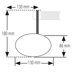 Lenkerendenspiegel Highsider Smart Booster 2 Evo, Schwarz, Klemmung 12-22 mm
