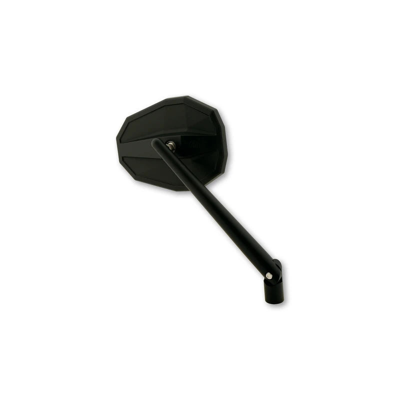 Lenkerspiegel Highsider Smart Straight, Schwarz, Alu & ABS, E-geprüft, M10