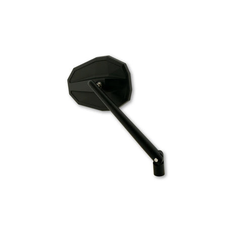 Lenkerspiegel Highsider Smart Straight, Schwarz, Alu & ABS, E-geprüft, M10