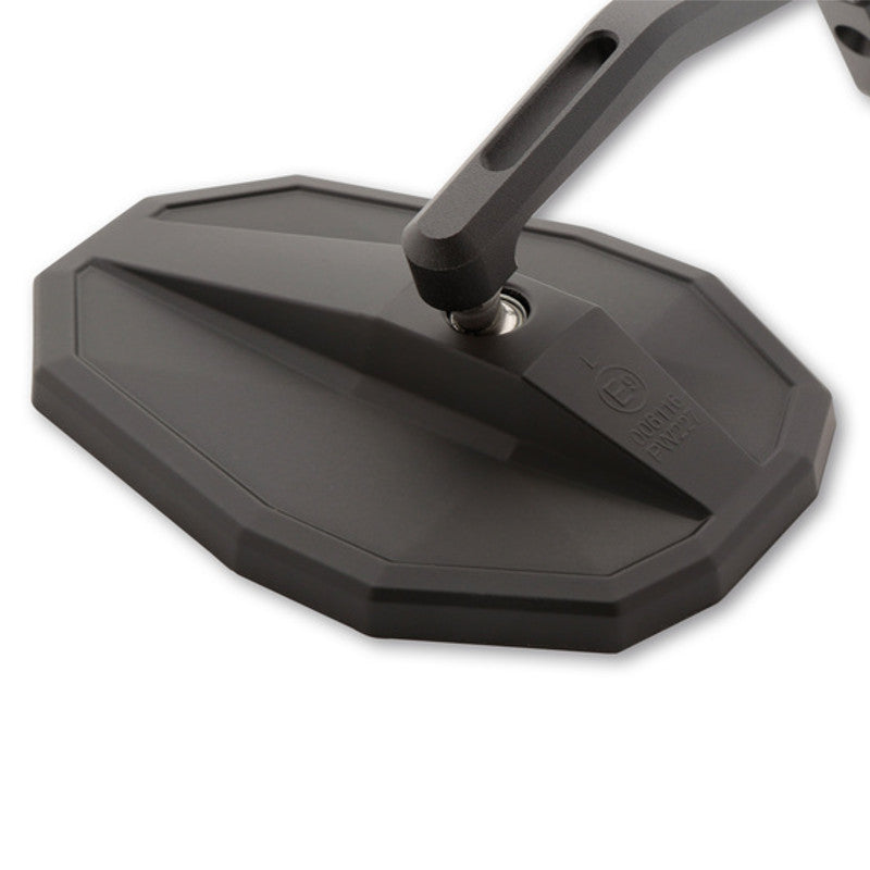 Lenkerendenspiegel HIGHSIDER SMART STRAIGHT lang, schwarz, Aufnahme Ø 30 x B 12 mm