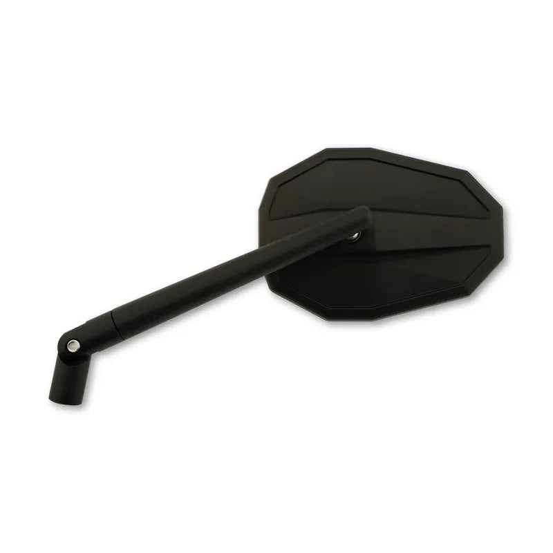 Verkleidungsspiegel Highsider Smart Straight schwarz, E-geprüft, ohne Adapter