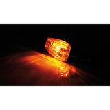 Blinker Highsider Smart Imola 1 kurz, Schwarz, Glas Orange, E-geprüft, 12V/21W