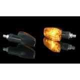 Blinker Highsider Smart Imola 1 kurz, Schwarz, Glas Orange, E-geprüft, 12V/21W
