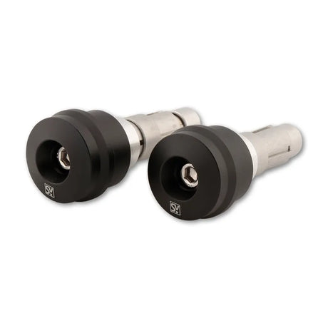 Lenkerenden Highsider Marano-LS mit Spiegelaufnahme, Schwarz, Klemmung 12-22 mm