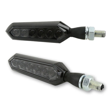 LED Lauflicht-Blinker Highsider Smart Sora, Schwarz, Glas Getönt, E-geprüft
