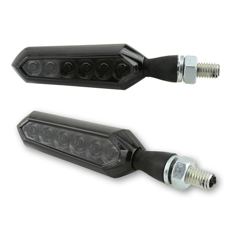 LED Lauflicht-Blinker Highsider Smart Sora, Schwarz, Glas Getönt, E-geprüft