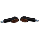 Blinker Highsider Smart Cateye lang, Schwarz, Getöntes Glas, E-geprüft, 12V/21W