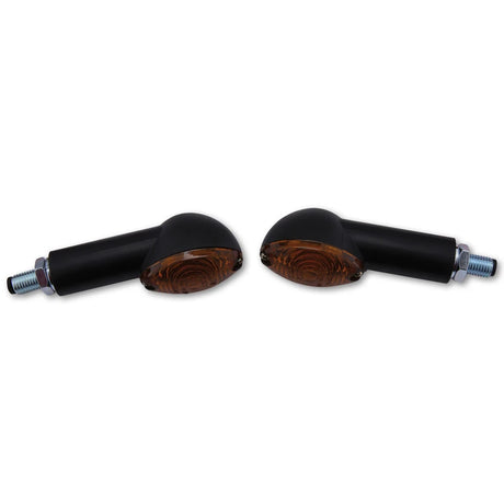 Blinker Highsider Smart Cateye lang, Schwarz, Getöntes Glas, E-geprüft, 12V/21W