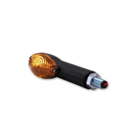 Blinker Highsider Smart Cateye lang, Schwarz, Getöntes Glas, E-geprüft, 12V/21W