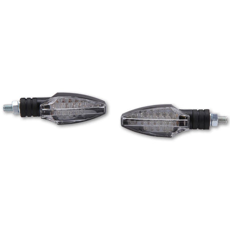 LED-Blinker Paar Highsider Smart Como schwarz, Klar, M8, E-geprüft, 12V/1,4W