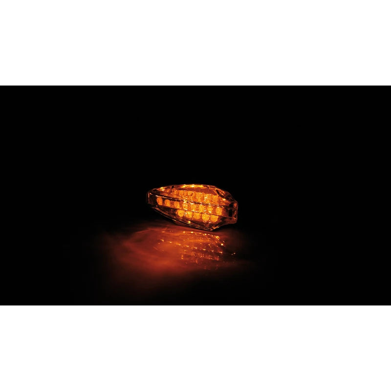 LED-Blinker Paar Highsider Smart Como schwarz, Klar, M8, E-geprüft, 12V/1,4W
