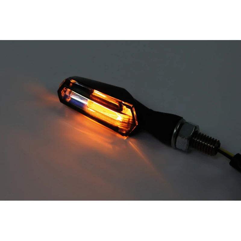 LED-Blinker mit Positionslicht Highsider Smart Scuro 2in1 schwarz, E-geprüft