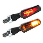 LED Blinker HIGHSIDER Smart Scuro mit Rück- & Bremslicht, Schwarz, Getönt