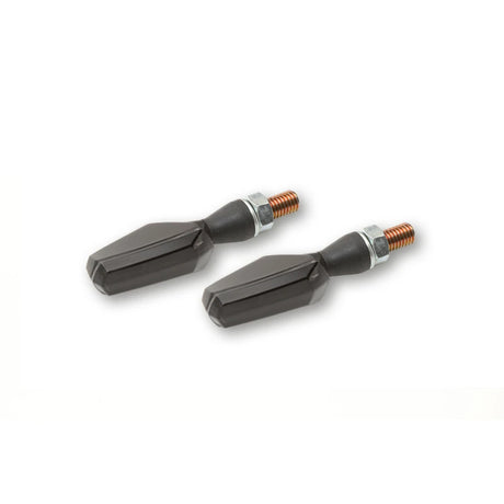 LED Blinker HIGHSIDER Smart Scuro mit Rück- & Bremslicht, Schwarz, Getönt