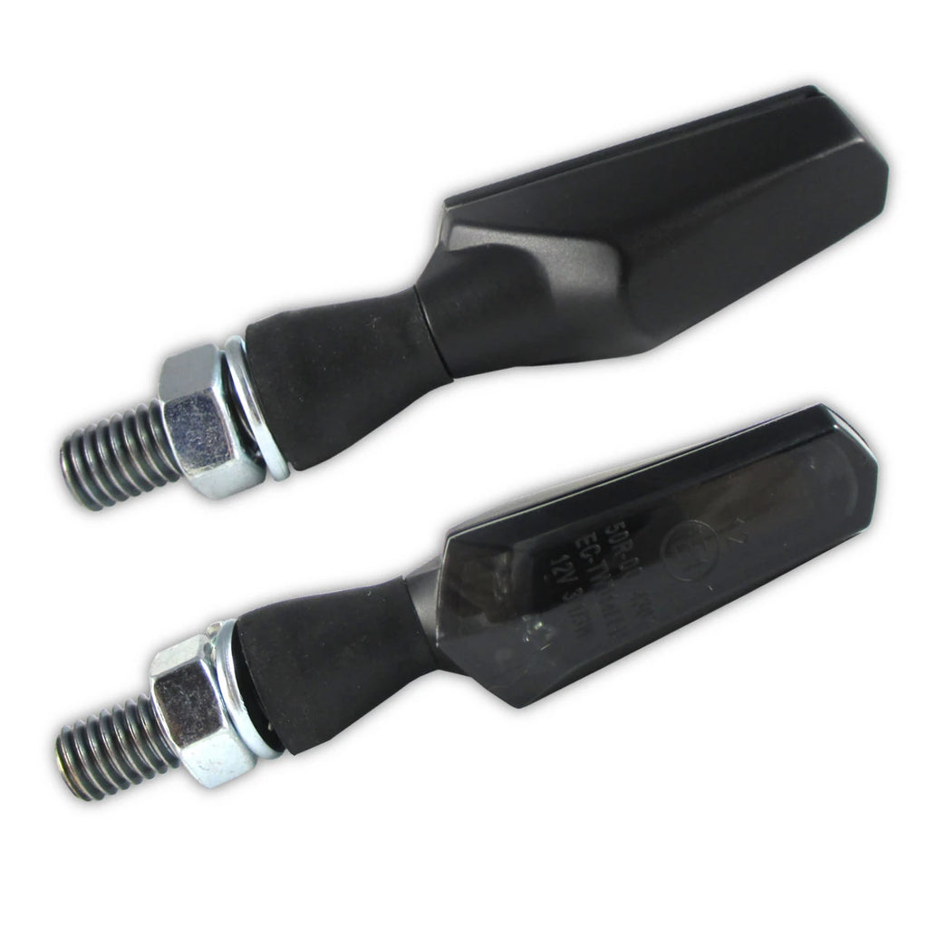 LED Blinker HIGHSIDER Smart Scuro mit Rück- & Bremslicht, Schwarz, Getönt