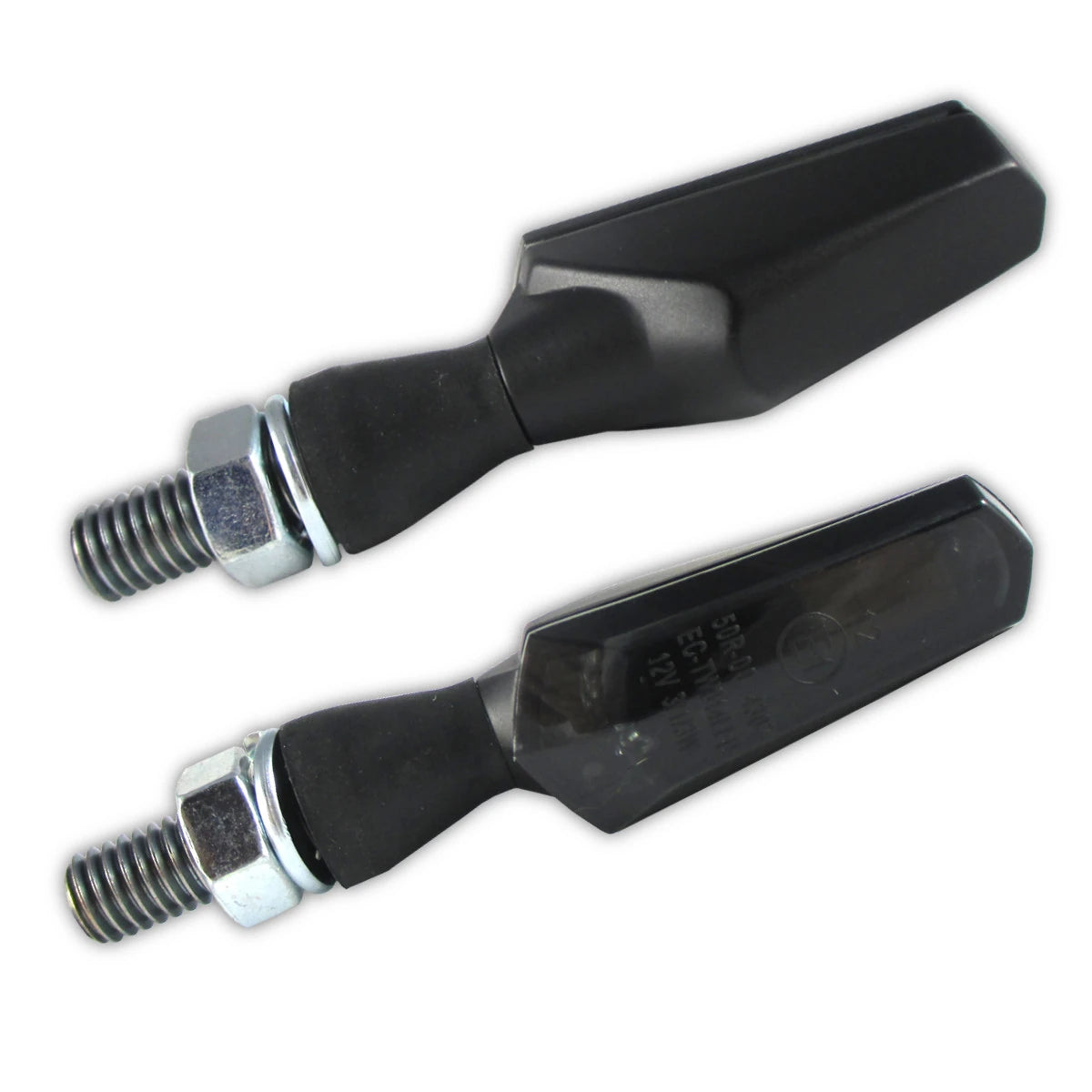 LED Blinker HIGHSIDER Smart Scuro mit Rück- & Bremslicht, Schwarz, Getönt