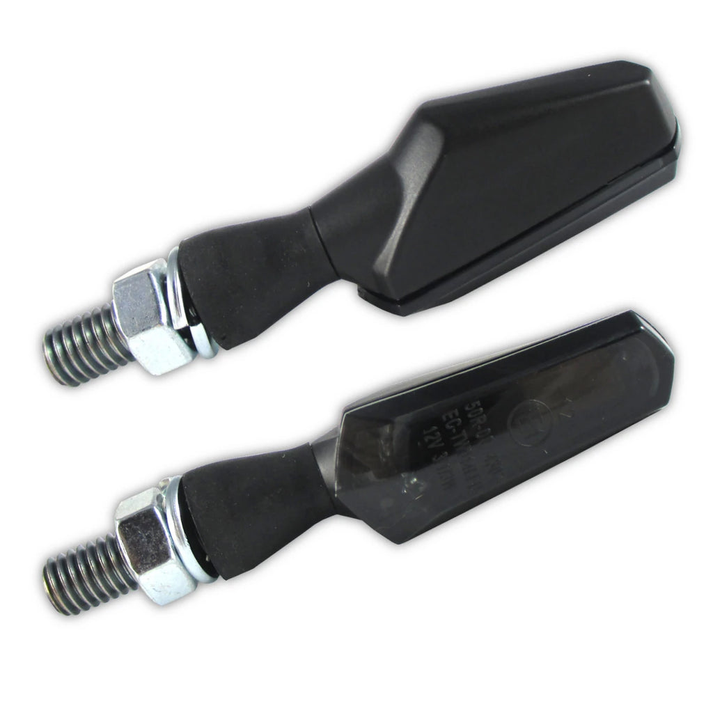 LED Blinker HIGHSIDER Smart Scuro mit Rück- & Bremslicht, Schwarz, Getönt