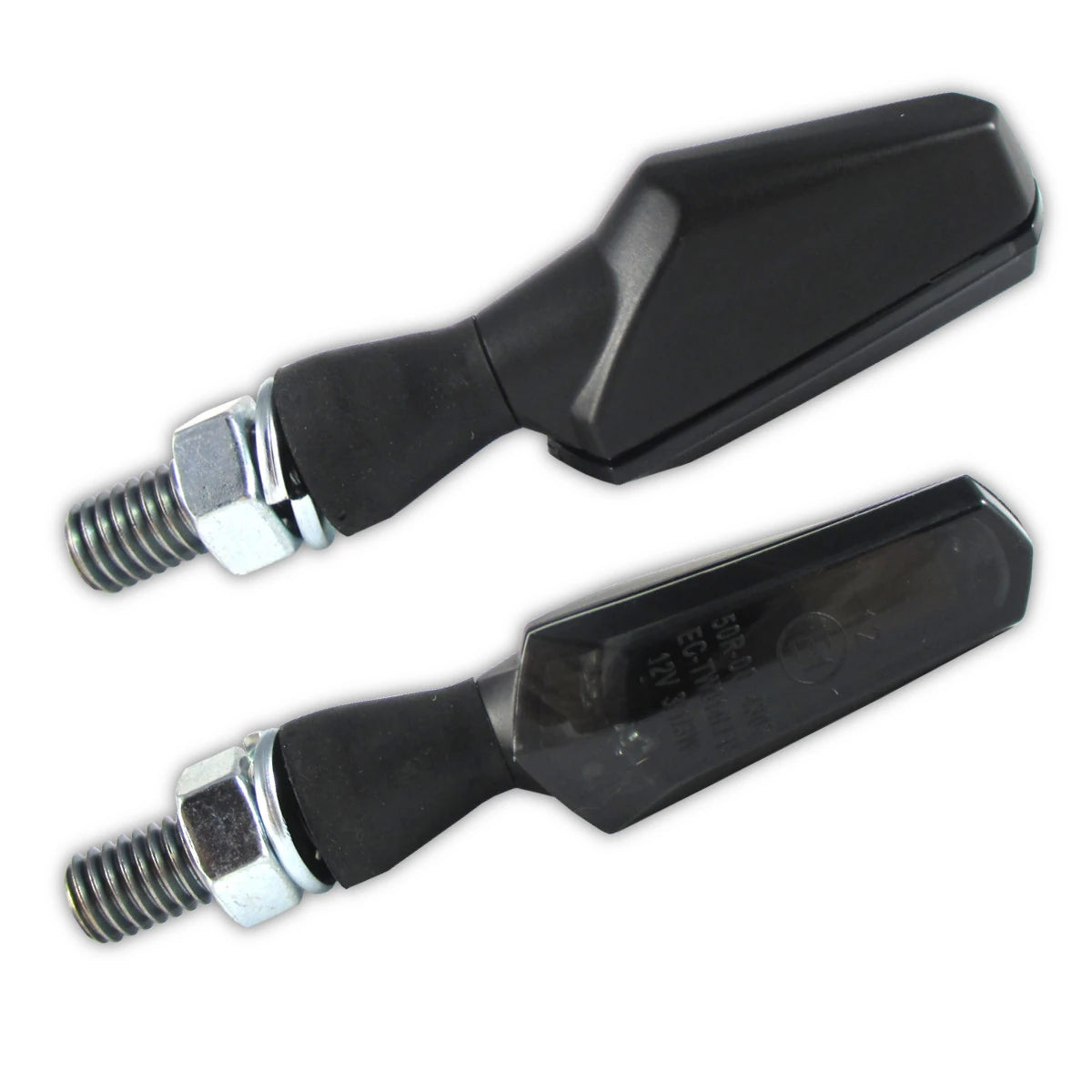 LED Blinker HIGHSIDER Smart Scuro mit Rück- & Bremslicht, Schwarz, Getönt