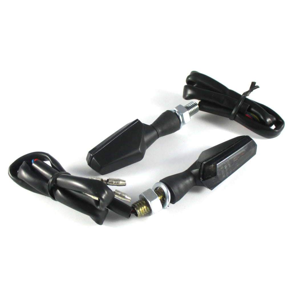 LED Blinker HIGHSIDER Smart Scuro mit Rück- & Bremslicht, Schwarz, Getönt