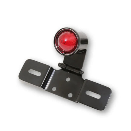 LED-Rücklicht mit Kennzeichenhalter Highsider Smart Old School Typ 6, Glas Rot