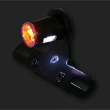 LED-Rücklicht mit Kennzeichenhalter Highsider Smart Old School Typ 5, Glas Rot