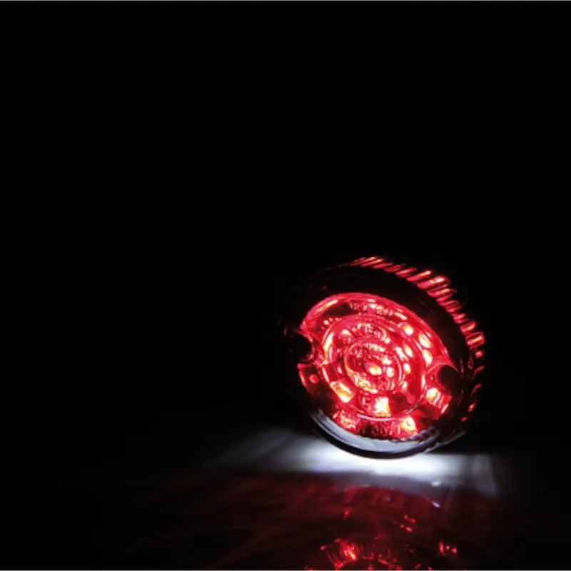 LED-Rücklicht Highsider Smart Nose mit Kennzeichenleuchte, Glas Getönt / Klar