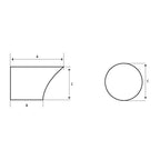 LED-Rücklicht Highsider Smart Nose mit Kennzeichenleuchte, Glas Getönt / Klar