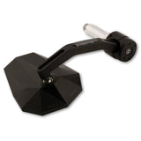 Lenkerendenspiegel mit LED Blinker Highsider Pro Stealth-X7, Schwarz, E-geprüft