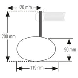 Lenkerendenspiegel mit LED Blinker Highsider Pro Stealth-X7, Schwarz, E-geprüft