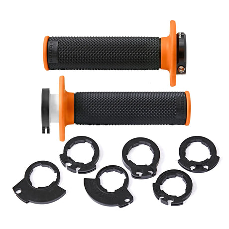 Griffgummi Paar Domino D-Lock D200, mit 6 Adapter, Länge 125/130 mm