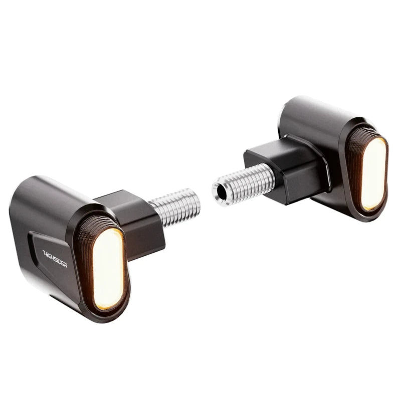 LED-Blinker Paar Highsider Victory-Ultra schwarz, Getönt, M8, E-geprüft 12V/1,9W