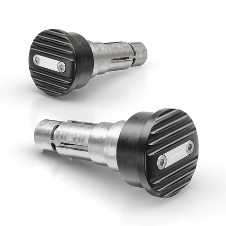 Lenkergewichte WAVE, silber, Klemmbereich 12-22 mm