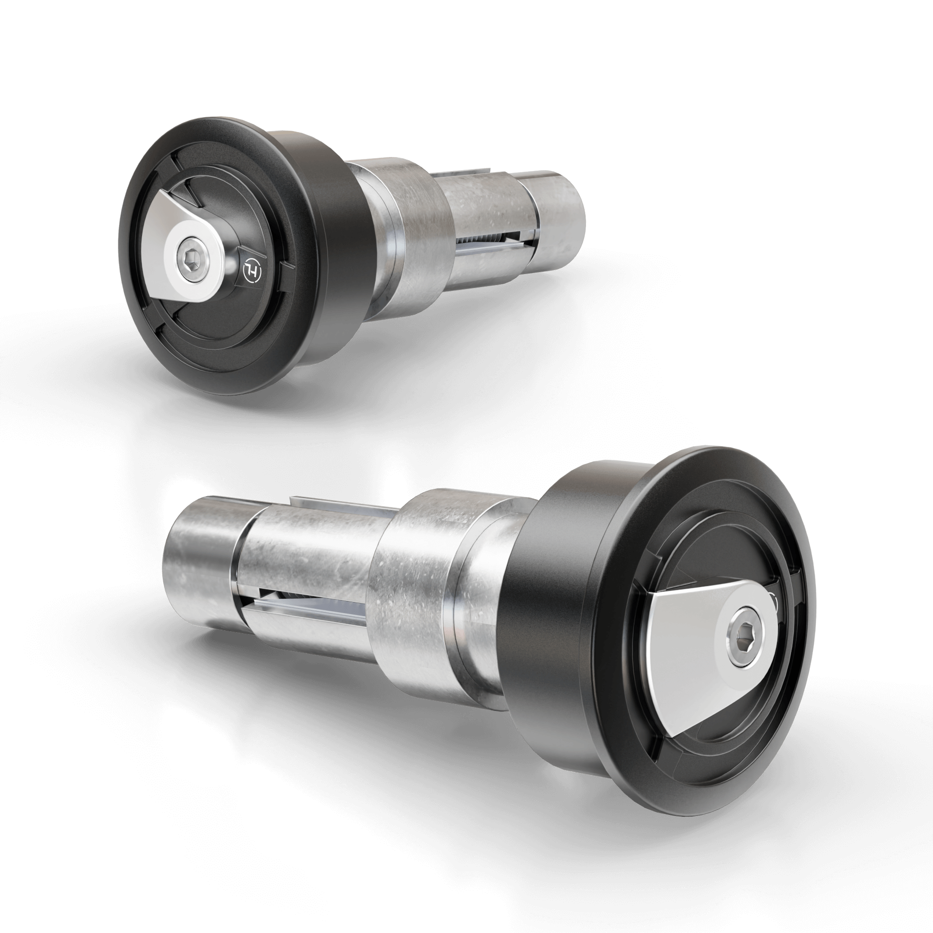 Lenkergewichte ENTERPRISE EP1, silber, Klemmbereich 12-22 mm