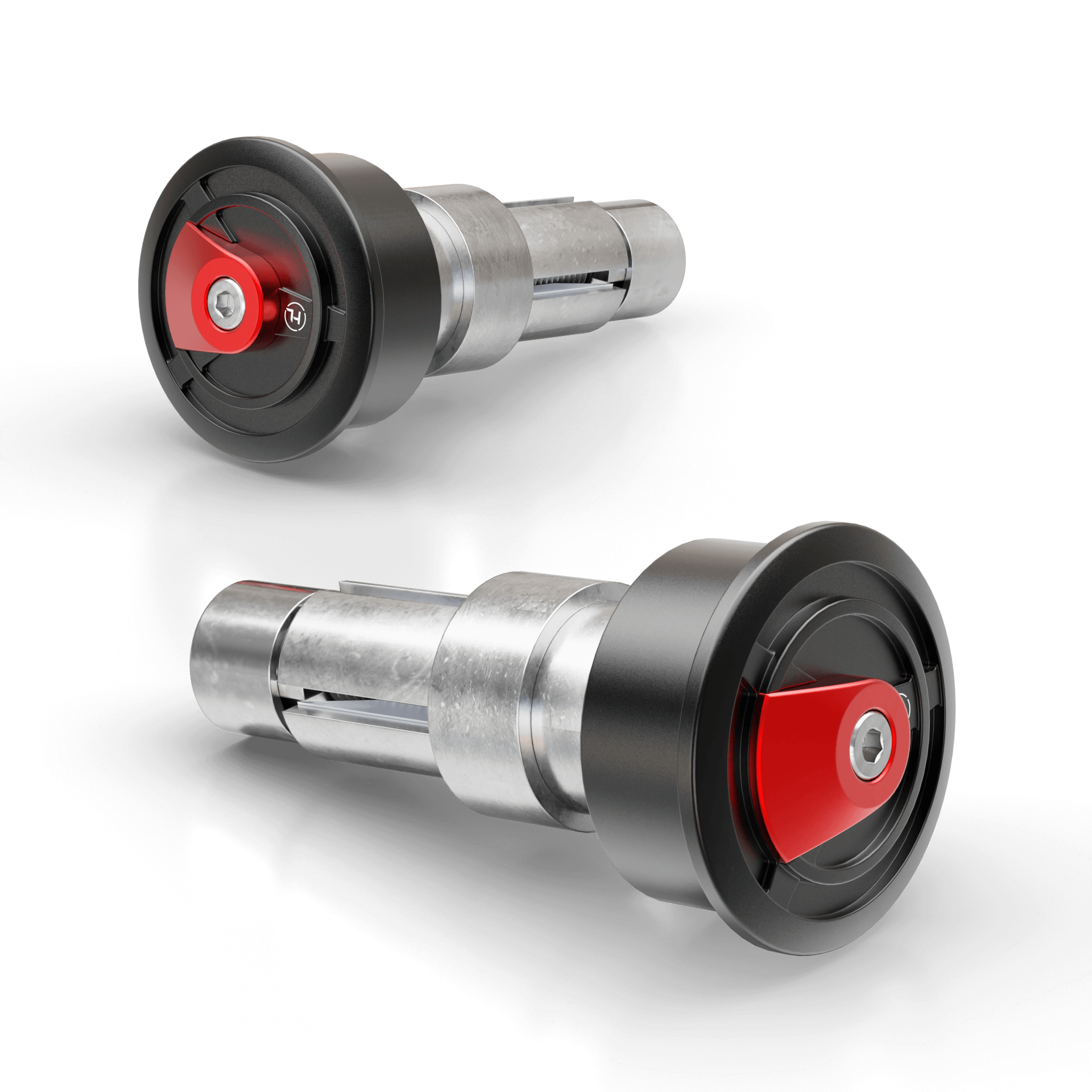 Lenkergewichte ENTERPRISE EP1,  rot, Klemmbereich 12-22 mm